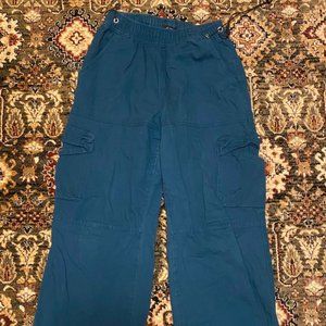 blue cargo pants